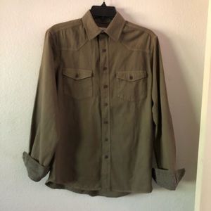 Paper Denim & Cloth olive longsleeves shirt